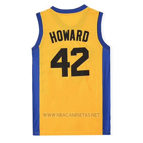 Camiseta Pelicula Beavers Howard NO 42 Amarillo